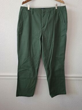 Land's End Women's Mid Rise Classic Straight Leg Chino Ankle Pants